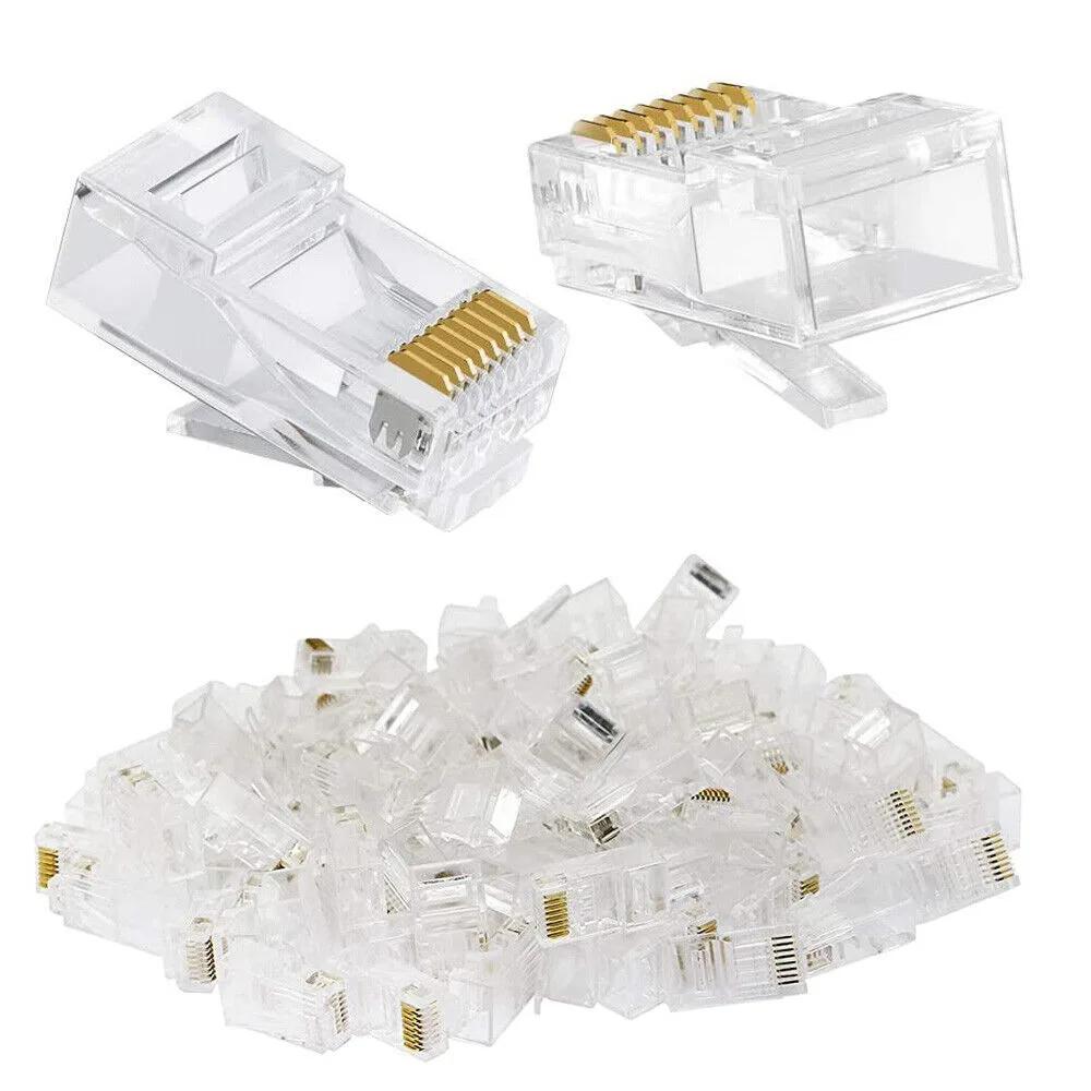 50pc RJ45 Ethernet Cables Module Plug Network Connector for UTP Cat6 Cat5e Network Cable Crystal Heads Suitable for Computer TV 10pcs прозорий
50pc RJ45 Ethernet Cables Module Plug Network Connector for UTP Cat6 Cat5e Network Cable Crystal Heads Suitable for Computer TV 10pcs прозорий