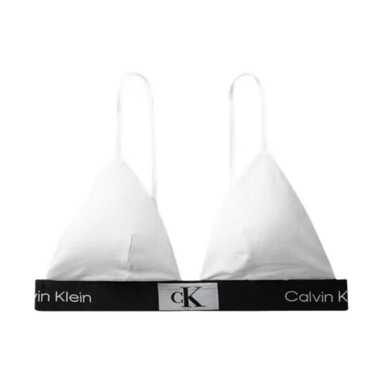 Calvin Klein CK96 Series Small Square Letter Logo Print Wireless Removable Padding Triangle Bra Women underwear QF7217AD-100 S
Calvin Klein CK96 Series Small Square Letter Logo Print Wireless Removable Padding Triangle Bra Women underwear QF7217AD-100 S