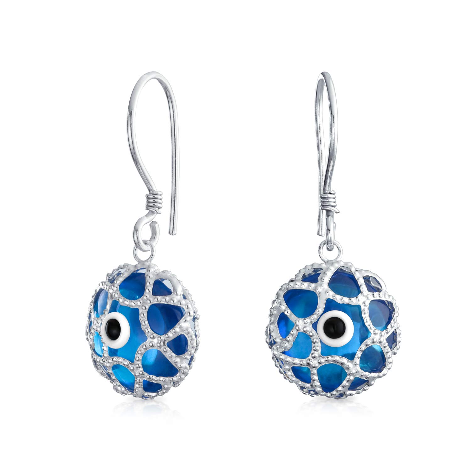 Серьги-подвески Blue Nazar Evil Eye Round Afiligree Spiritual Protection для женщин-подростков из муранского стекла, стерлингового серебра .925
Серьги-подвески Blue Nazar Evil Eye Round Afiligree Spiritual Protection для женщин-подростков из муранского стекла, стерлингового серебра .925