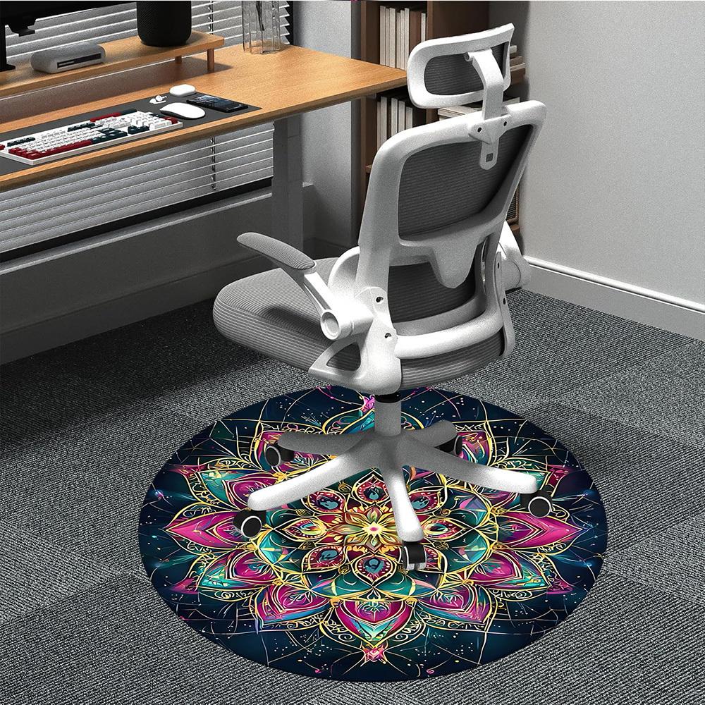 1PC Mandala Artwork Chair Carpet for Office Non-Slip, Lightweight, Machine Washable Rug for Office, Sleeping, Room - Holiday DecorPolyester, 80cm by 80cm
1PC Mandala Artwork Chair Carpet for Office Non-Slip, Lightweight, Machine Washable Rug for Office, Sleeping, Room - Holiday DecorPolyester, 80cm by 80cm