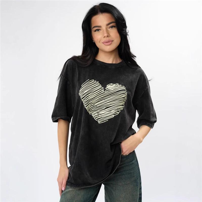100% Fun Vintage Black Heart T-Shirt 2025: Summer Washed, Trendy Short Sleeve M промывают черный
100% Fun Vintage Black Heart T-Shirt 2025: Summer Washed, Trendy Short Sleeve M промывают черный