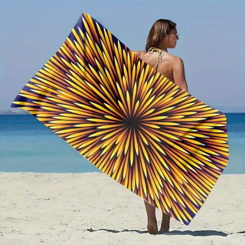 1pc Vibrant 3D Visual Pattern Beach Towel - Ultra Soft Microfiber, Quick-Dry & Lightweight, Perfect for Beach, Yoga & Camping W40*H60(CM)
1pc Vibrant 3D Visual Pattern Beach Towel - Ultra Soft Microfiber, Quick-Dry & Lightweight, Perfect for Beach, Yoga & Camping W40*H60(CM)
