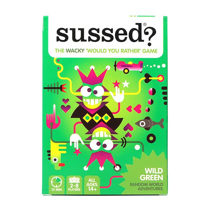 Sussed The Wacky What Would You Do Card Game - Наполнитель для носков для детей и взрослых - Отличная игра для начала разговора на вечеринке зелёный
Sussed The Wacky What Would You Do Card Game - Наполнитель для носков для детей и взрослых - Отличная игра для начала разговора на вечеринке зелёный