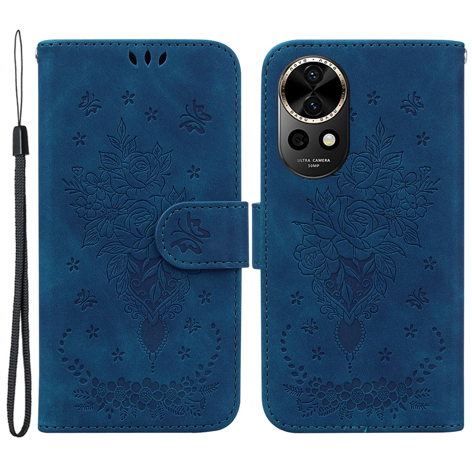 For Huawei nova 12 5G Wallet Case PU Leather Phone Cover Butterfly Flower Imprint Blue
For Huawei nova 12 5G Wallet Case PU Leather Phone Cover Butterfly Flower Imprint Blue