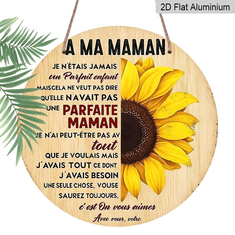 2D Flat Retro Aluminum Wall Decorations in Various Sizes. Featuring A French Quote To My Mother, These Rustic Wall Hangings Are Ideal for Home Décor 20*20cm
2D Flat Retro Aluminum Wall Decorations in Various Sizes. Featuring A French Quote To My Mother, These Rustic Wall Hangings Are Ideal for Home Décor 20*20cm
