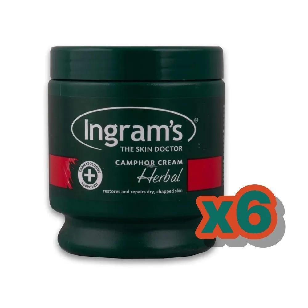 Ingrams Campor Herb Cream 450ml (6 pieces)
Ingrams Campor Herb Cream 450ml (6 pieces)