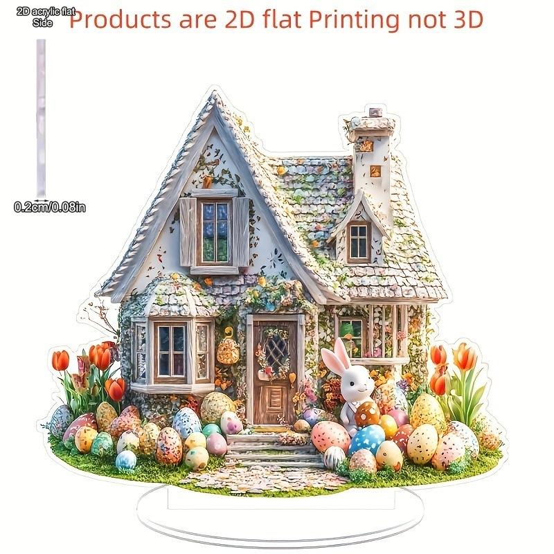 2D Flat Acrylic Rabbit and Egg Decoration, Indoor and Outdoor Decoration - No Battery/electricity Required, Free Day Decoration, Shop Decoratio 20*18cm
2D Flat Acrylic Rabbit and Egg Decoration, Indoor and Outdoor Decoration - No Battery/electricity Required, Free Day Decoration, Shop Decoratio 20*18cm