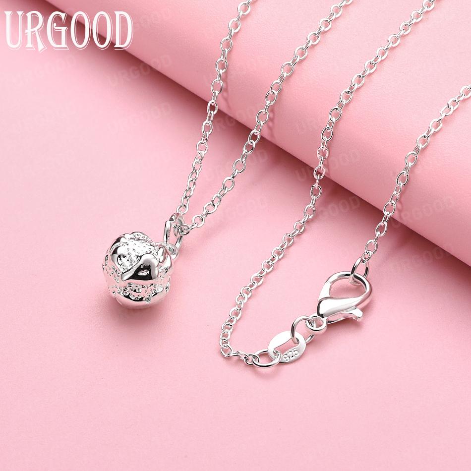 925 Sterling Silver Fashion Pendant Necklace Wedding Jewelry 45cm
925 Sterling Silver Fashion Pendant Necklace Wedding Jewelry 45cm