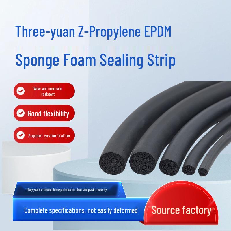 Black EPDM Sponge Rubber Round Cord - Sound Insulation & Sealing Strip 5
Black EPDM Sponge Rubber Round Cord - Sound Insulation & Sealing Strip 5