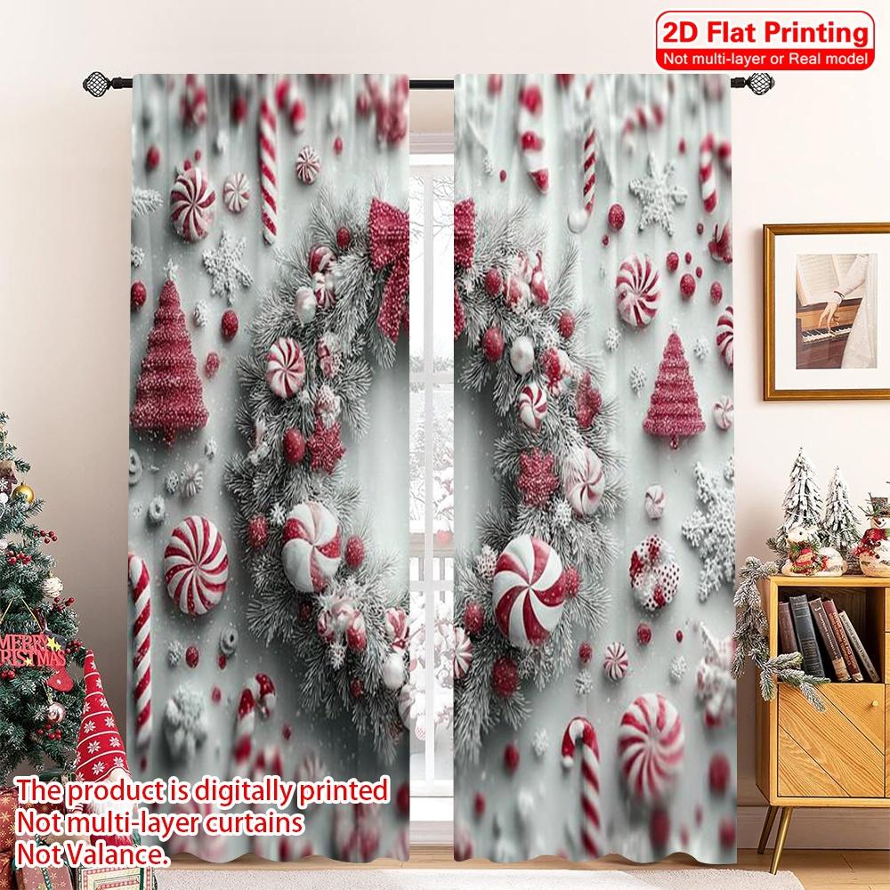 2pcs 2D flat printing Christmas Curtains Christmas wreath Fabric Without Electricity Versatile Perfect for All Occasions 100*130 HOOK 1pcs
2pcs 2D flat printing Christmas Curtains Christmas wreath Fabric Without Electricity Versatile Perfect for All Occasions 100*130 HOOK 1pcs