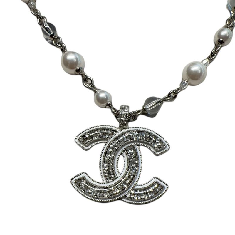 Chanel Double C Design Necklace Women necklace Silver AB-25C-160 Box+Shopping Bag
Chanel Double C Design Necklace Women necklace Silver AB-25C-160 Box+Shopping Bag