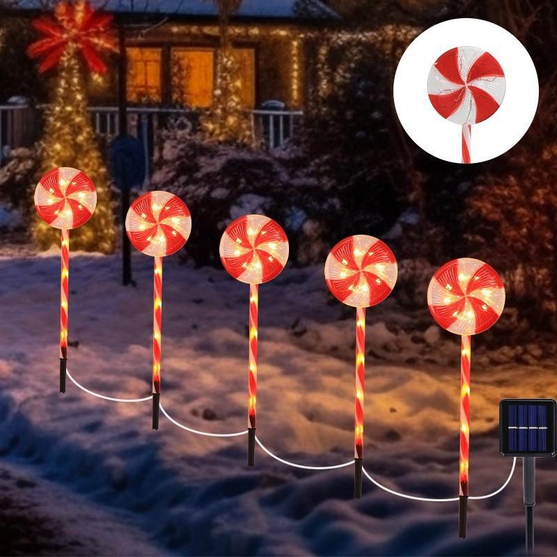 Solar Garden Candy Lights 5pcs Set, Waterproof Red White LED for Pathway, Auto on/Off Christmas Yard Decor теплый белый
Solar Garden Candy Lights 5pcs Set, Waterproof Red White LED for Pathway, Auto on/Off Christmas Yard Decor теплый белый