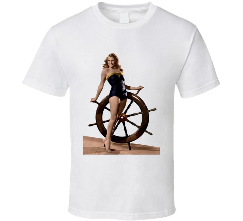 Rita Hayworth First Mate Pinup Wheel Sexy Retro Vintage T-shirt Tee 50s 60s Helm 4XL
Rita Hayworth First Mate Pinup Wheel Sexy Retro Vintage T-shirt Tee 50s 60s Helm 4XL