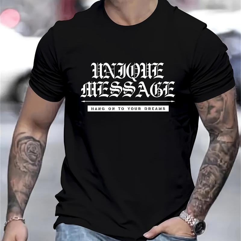 Unique Message Dream Slogan T-Shirt,Soft Breathable & Fade-Resistant, Classic Fit for Daily Casual Wear XXL чорний
Unique Message Dream Slogan T-Shirt,Soft Breathable & Fade-Resistant, Classic Fit for Daily Casual Wear XXL чорний