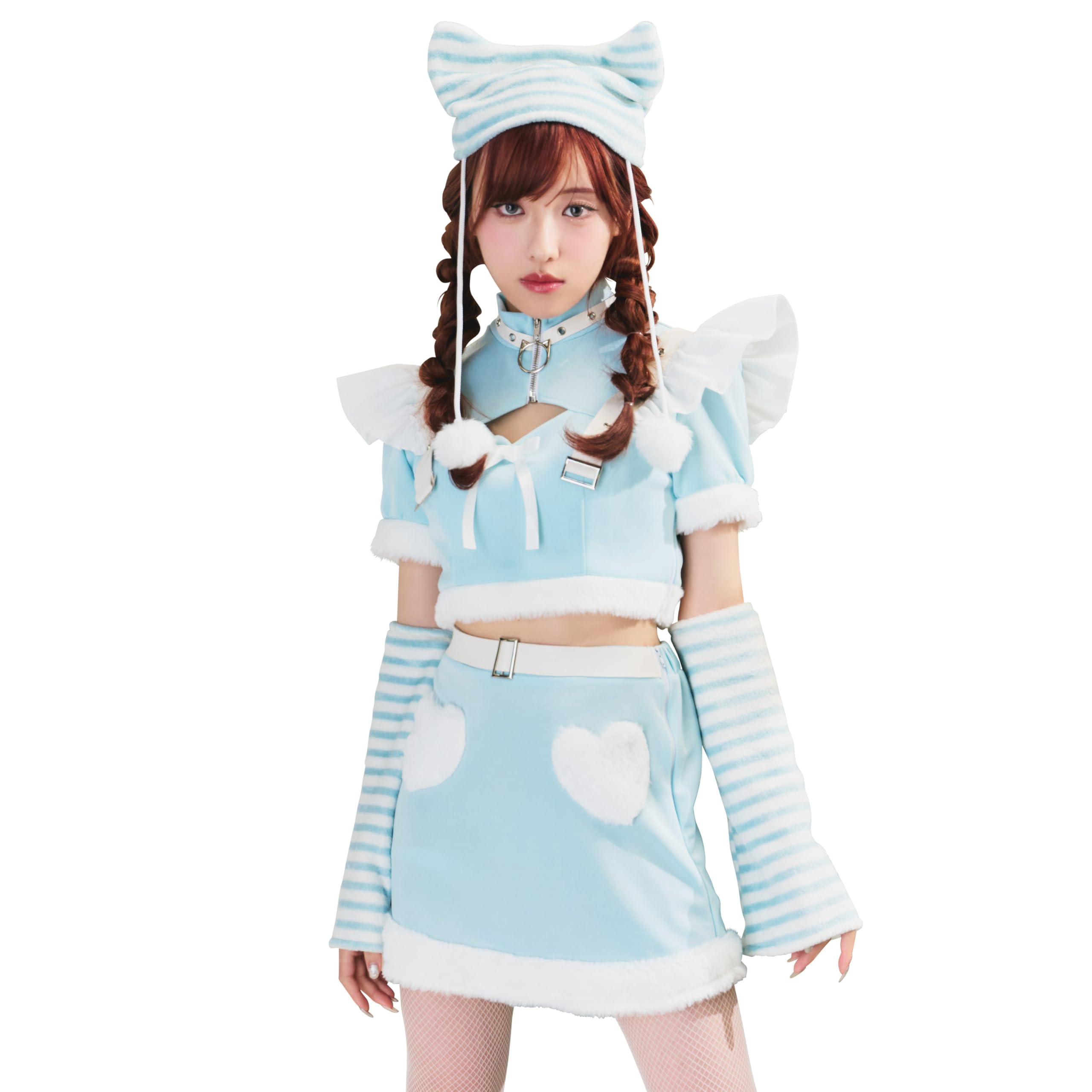 Clearstone Fluffy Pupe Cosplay Halloween Striped Hello Kitty Women s Blue
Clearstone Fluffy Pupe Cosplay Halloween Striped Hello Kitty Women s Blue