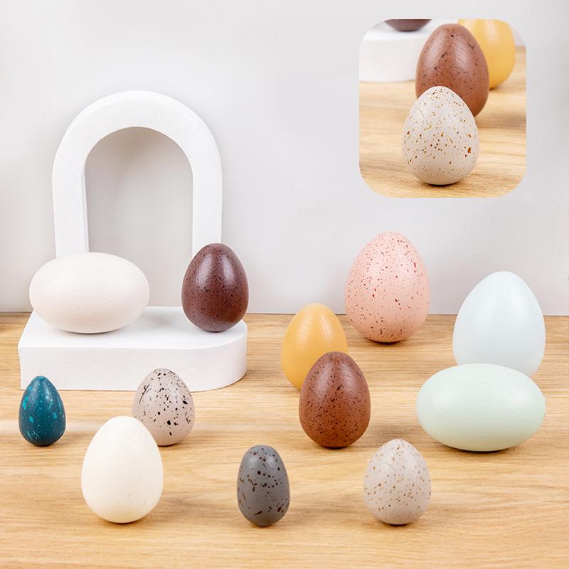 Colored Wooden Bird Egg Set: Pretend Play & Cognitive Development Toy for Babies 23x22x6 cm
Colored Wooden Bird Egg Set: Pretend Play & Cognitive Development Toy for Babies 23x22x6 cm