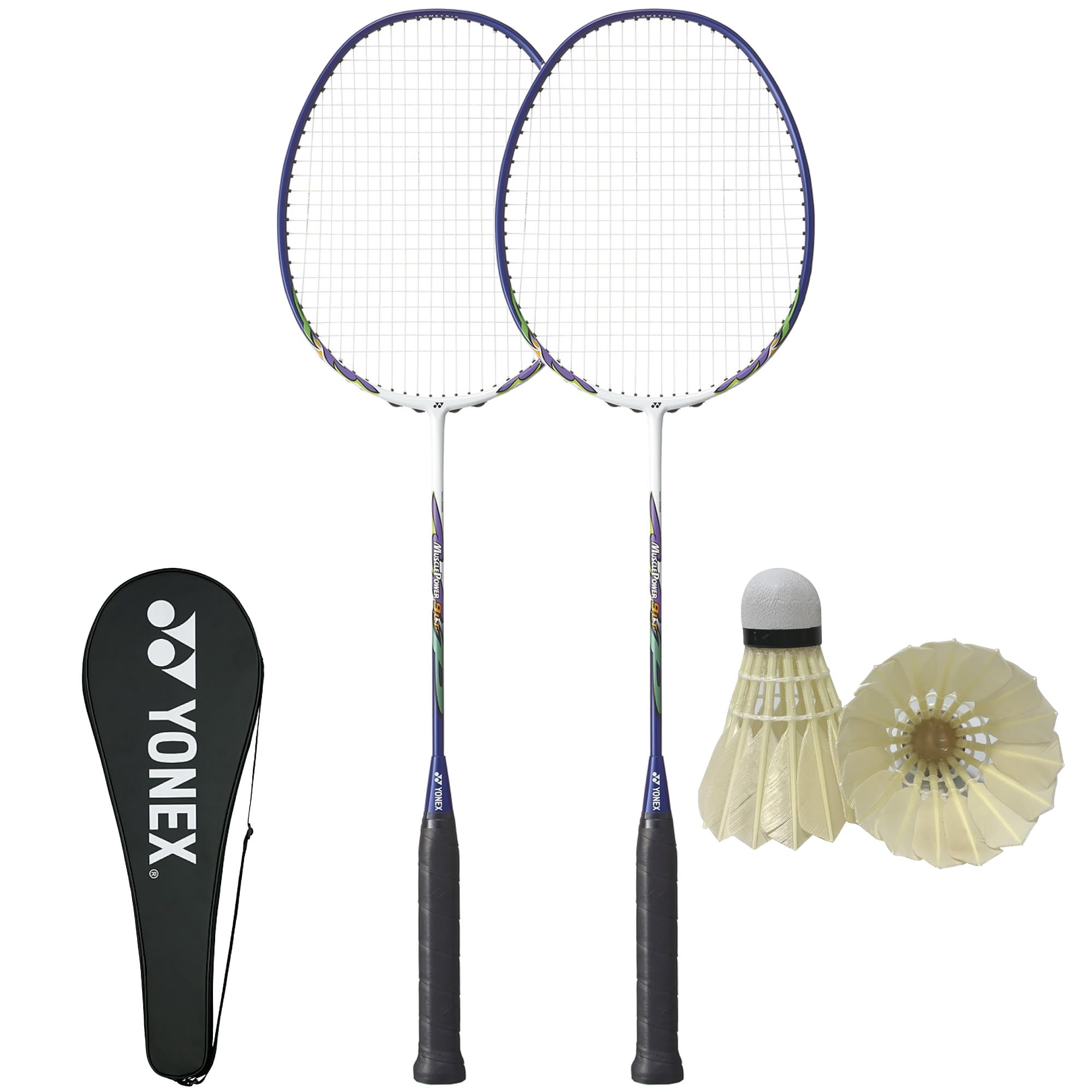 Yonex Badminton Racket Set of 2 Shuttle Set Muscle Power 9LT MP9LTG Gut Stretched Badminton Racket for Badminton Beginners White x Navy 2 Rackets 2 Темно-синій
Yonex Badminton Racket Set of 2 Shuttle Set Muscle Power 9LT MP9LTG Gut Stretched Badminton Racket for Badminton Beginners White x Navy 2 Rackets 2 Темно-синій