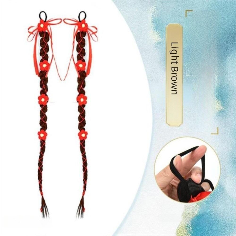 1 Pair Fried Dough Bridal Red Knitted Flower Hair New Chinese Pony Tail Hair Piece Daily светло-коричневого
1 Pair Fried Dough Bridal Red Knitted Flower Hair New Chinese Pony Tail Hair Piece Daily светло-коричневого