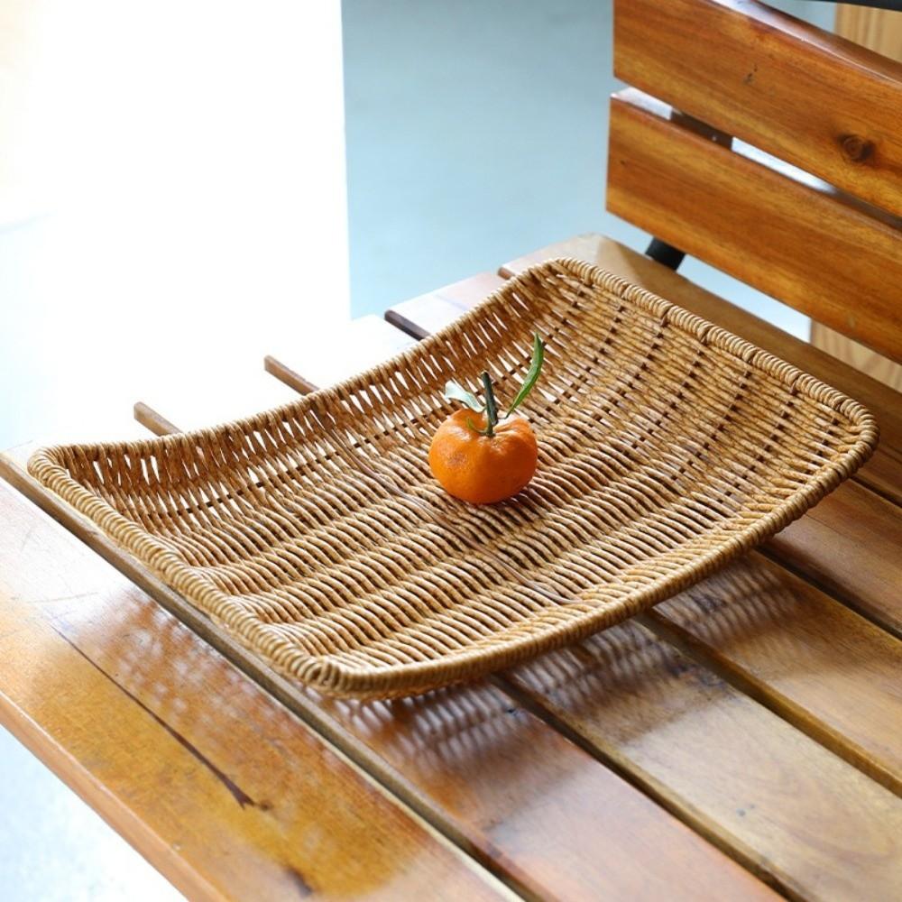 Handwoven Food Plate Ellipse Shape Woven Serving Baskets Storage Tray Storage Fruit Vegetable Cake
Handwoven Food Plate Ellipse Shape Woven Serving Baskets Storage Tray Storage Fruit Vegetable Cake