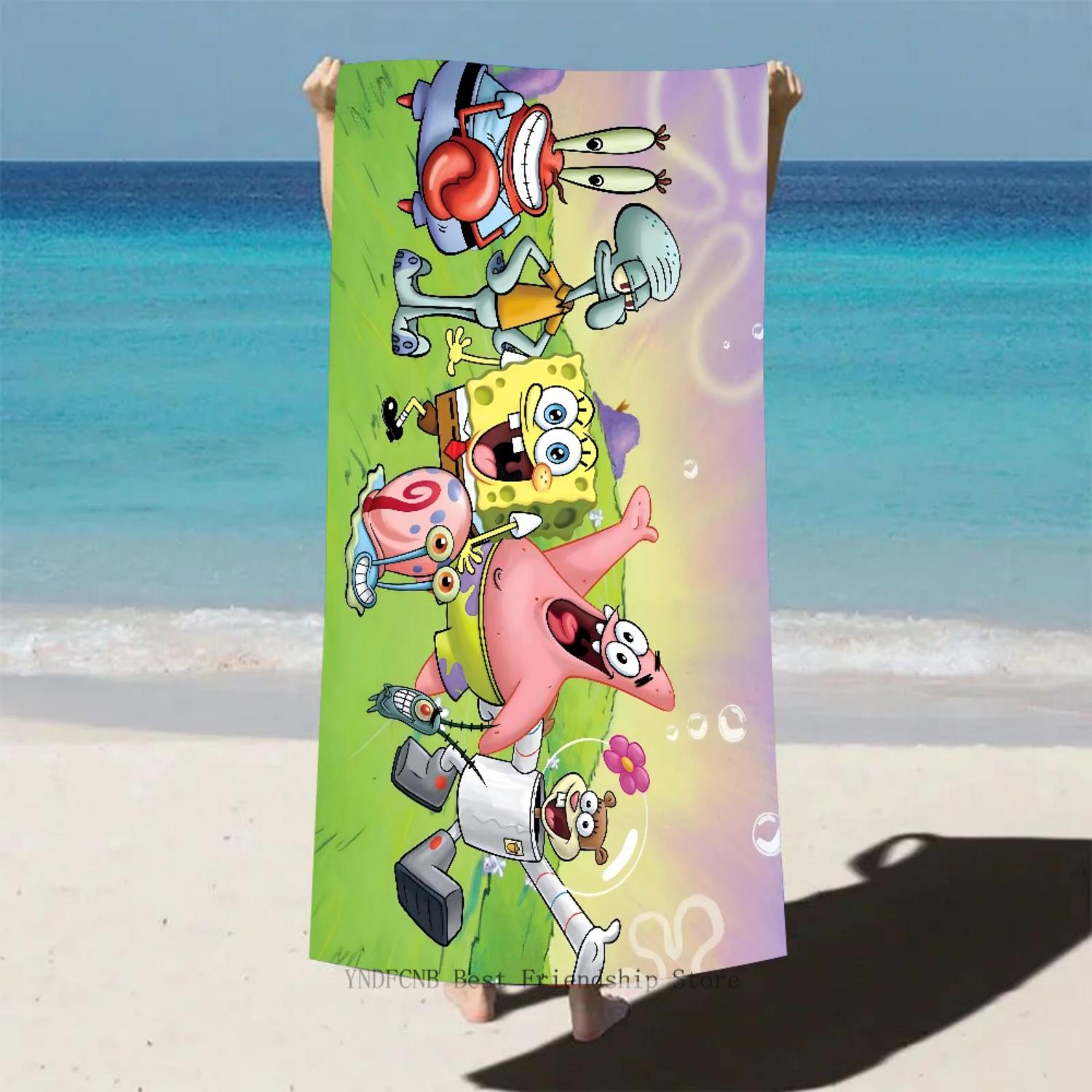 Cartoon SpongeBob SquarePants beach towels, quick-drying and soft, unisex. Can be used as children s beach blankets W40*H60(CM)
Cartoon SpongeBob SquarePants beach towels, quick-drying and soft, unisex. Can be used as children s beach blankets W40*H60(CM)
