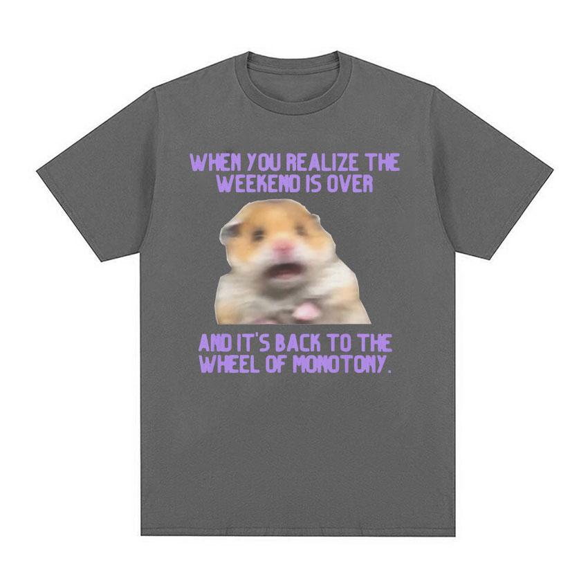 Funny Scared Hamster Meme T Shirt Men s Women Vintage Fashion Short Sleeve T-Shirts Summer Casual 100% Cotton Oversized T-shirt
Funny Scared Hamster Meme T Shirt Men s Women Vintage Fashion Short Sleeve T-Shirts Summer Casual 100% Cotton Oversized T-shirt