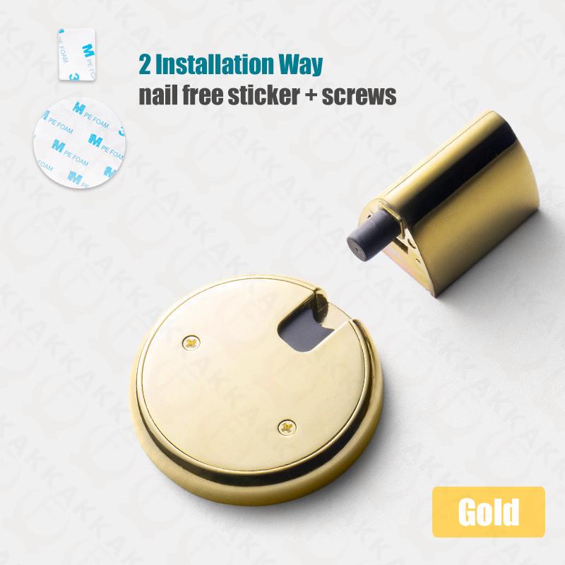 KAK Adjustable Mechanical Door Stopper Nail-free Sticker Heavy Duty Wind-proof Door Holder Doorstop Protect Wall Door Hardware золотий
KAK Adjustable Mechanical Door Stopper Nail-free Sticker Heavy Duty Wind-proof Door Holder Doorstop Protect Wall Door Hardware золотий
