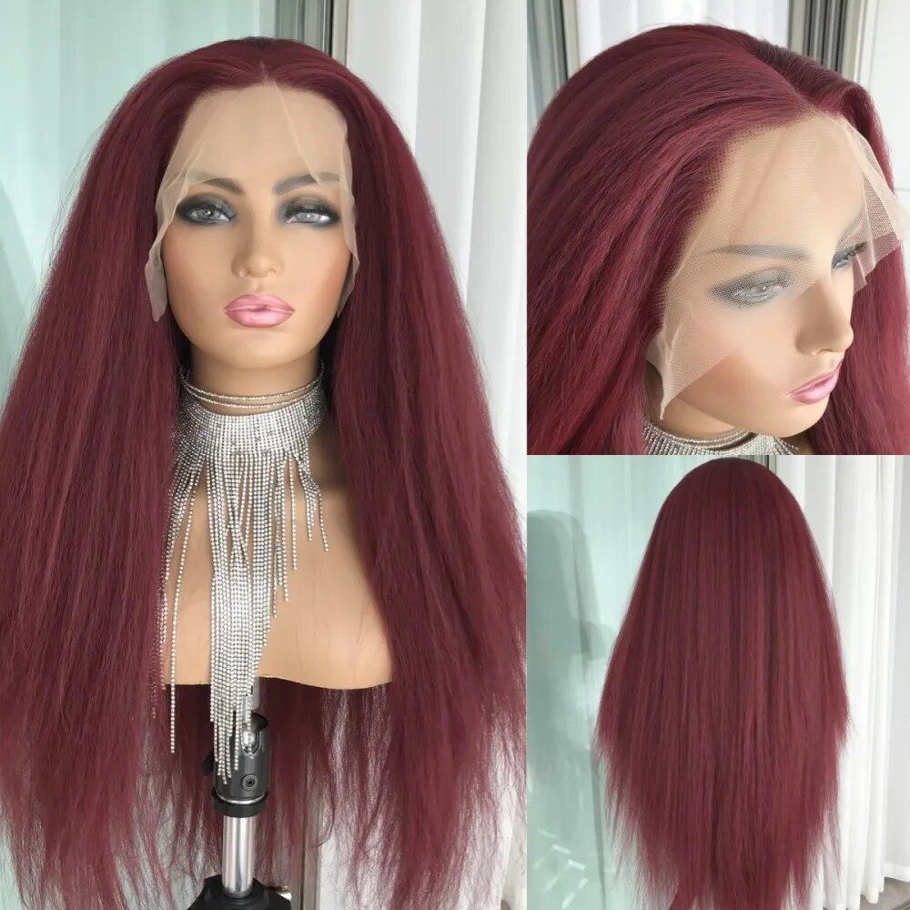 99J Kinky Прямой Парик Фронта Шнурка Для Женщин Длинные Синтетические Парики Шнурка Предварительно Сорванные Прозрачные Кружевные Выделения Блондинка Яки Парик Шнурка 
99J Kinky Прямой Парик Фронта Шнурка Для Женщин Длинные Синтетические Парики Шнурка Предварительно Сорванные Прозрачные Кружевные Выделения Блондинка Яки Парик Шнурка