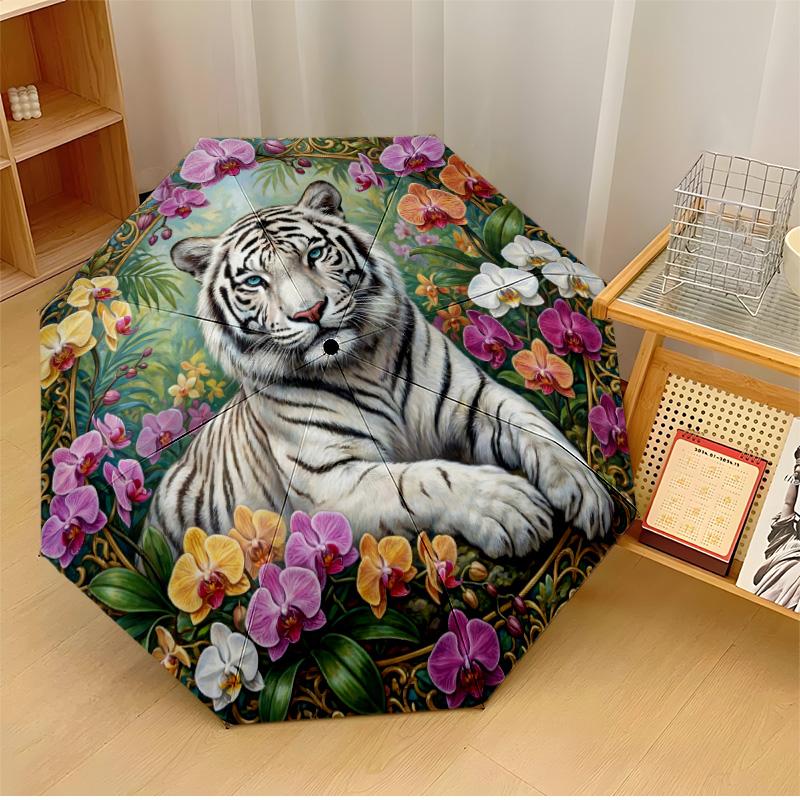 Vibrant Geometric Lion Printed umbrella windproof folding umbrella portable sun and rain umbrella suitable for gifting
Vibrant Geometric Lion Printed umbrella windproof folding umbrella portable sun and rain umbrella suitable for gifting