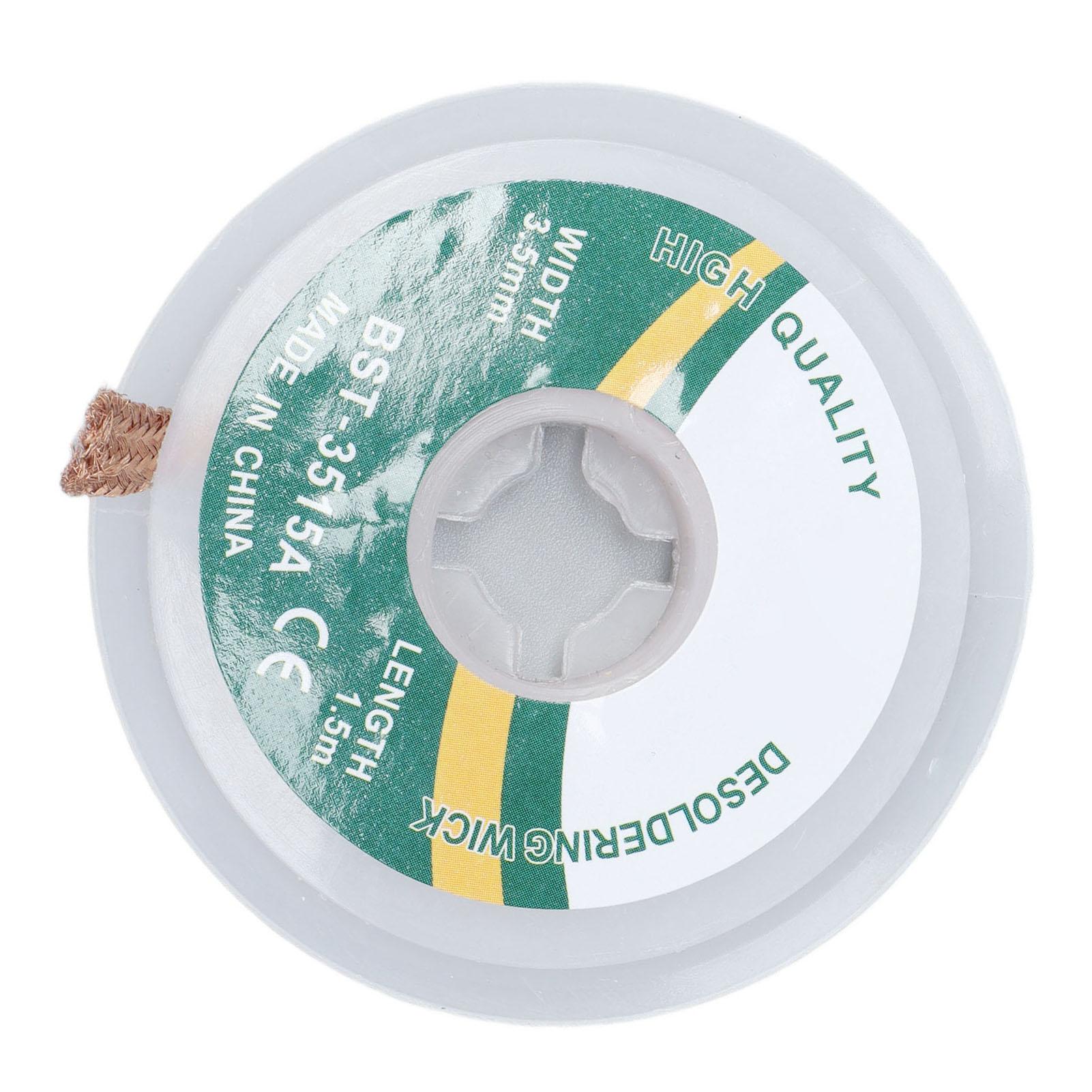 Оплетка для выпаивания без очистки Сплав Медь Низкий остаток Оплетка для удаления припоя Лента 1,5 метра 3,5 мм
Оплетка для выпаивания без очистки Сплав Медь Низкий остаток Оплетка для удаления припоя Лента 1,5 метра 3,5 мм