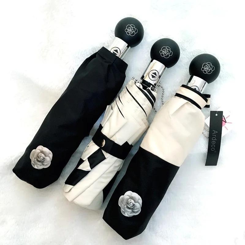 New High Quality Camellia Automatic Umbrella Rain Women Men Folding UV Sun Transparent Sunshade Umbrellas
New High Quality Camellia Automatic Umbrella Rain Women Men Folding UV Sun Transparent Sunshade Umbrellas