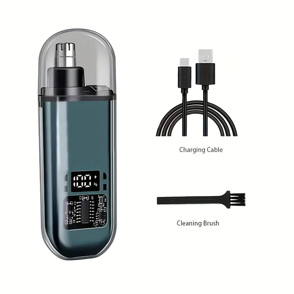 USB Rechargeable Nose & Ear Hair Trimmer for Men, Portable Mini Compact Design with Fast Charge, Electric Grooming Kit
USB Rechargeable Nose & Ear Hair Trimmer for Men, Portable Mini Compact Design with Fast Charge, Electric Grooming Kit