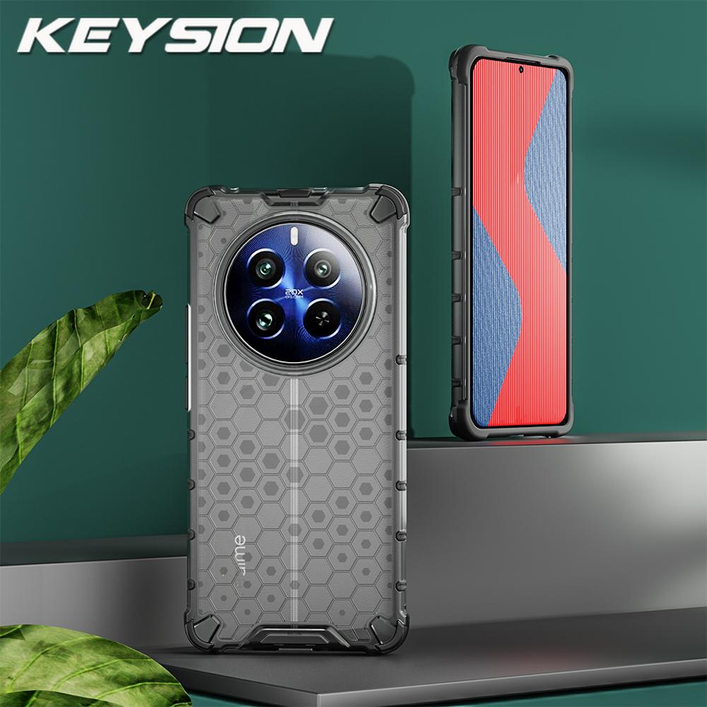 KEYSION Противоударный бронированный чехол для Realme 13 5G Силикон+ПК Прозрачный сотовый чехол для телефона для OPPO Realme 13 5G for Realme 13 5G темно серый
KEYSION Противоударный бронированный чехол для Realme 13 5G Силикон+ПК Прозрачный сотовый чехол для телефона для OPPO Realme 13 5G for Realme 13 5G темно серый