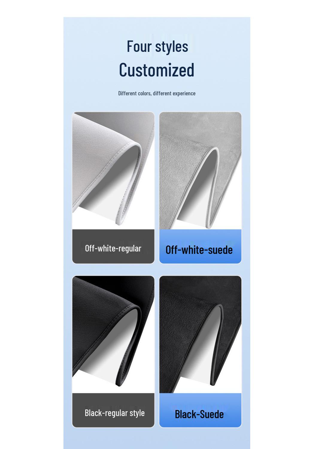 Silicone Suede Sunshade for Tesla Model Y/3 Sunroof - Heat Insulation & Sun Protection Mesh Beige - Wrapped Edge
Silicone Suede Sunshade for Tesla Model Y/3 Sunroof - Heat Insulation & Sun Protection Mesh Beige - Wrapped Edge