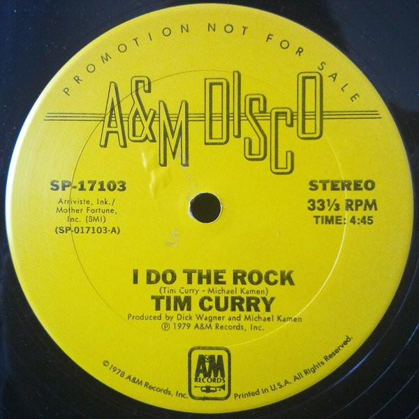 12inch Record TIM CURRY - I Do The Rock SP17103 A&M Disco 1979 US Soul/Funk Used
12inch Record TIM CURRY - I Do The Rock SP17103 A&M Disco 1979 US Soul/Funk Used
