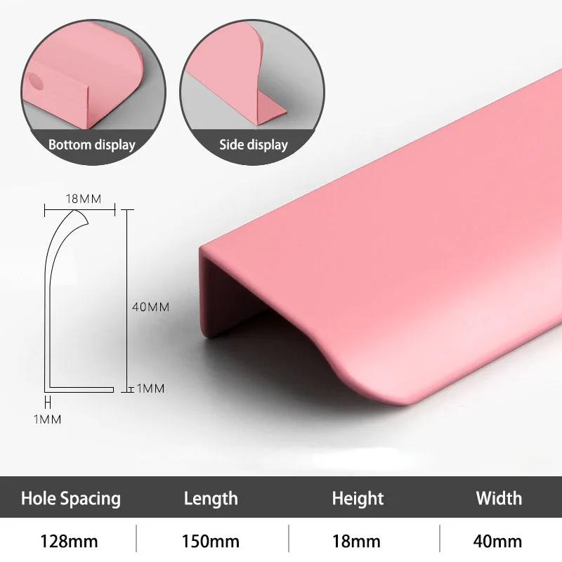Hidden Furniture Handles Blue Pink White Kitchen Cabinet Pulls Free Handles for Cabinets and Drawers Arc Wardrobe Pulls
Hidden Furniture Handles Blue Pink White Kitchen Cabinet Pulls Free Handles for Cabinets and Drawers Arc Wardrobe Pulls