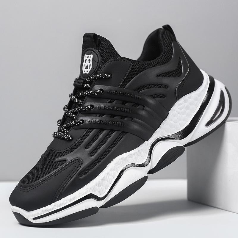 Cross-border large-size dad shoes spring new men s shoes lace-up breathable fly-woven running shoes fashion casual sports shoes 39 чёрный
Cross-border large-size dad shoes spring new men s shoes lace-up breathable fly-woven running shoes fashion casual sports shoes 39 чёрный