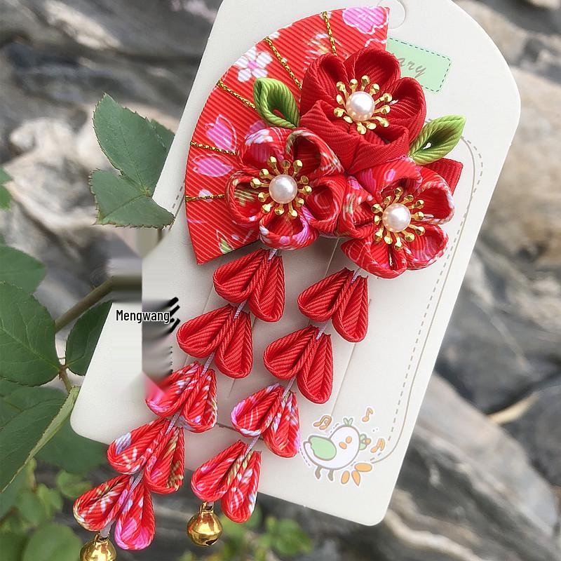 Children s Japanese Wafuku Hair Clips with Fan Tassels for Kimono & Yukata
Children s Japanese Wafuku Hair Clips with Fan Tassels for Kimono & Yukata