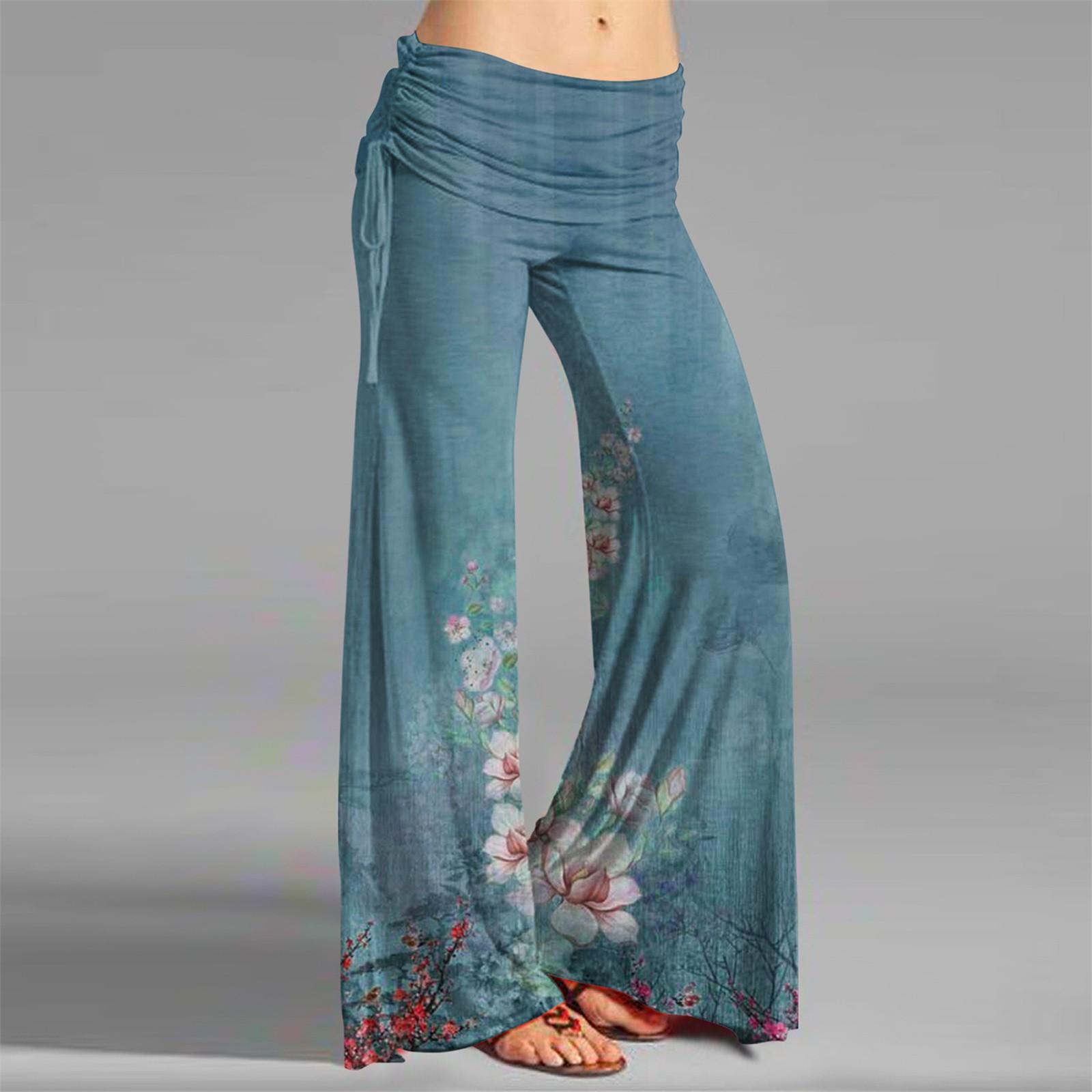 Women s Fashion Vintage Print Casual Flared Drawstring Trousers Wide Leg Pants XL синій
Women s Fashion Vintage Print Casual Flared Drawstring Trousers Wide Leg Pants XL синій