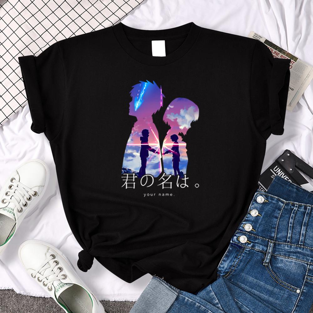 T-Shirts Women Japanese Anime Movies Your Name Print Tops Women Big Size Loose Tees Love Soft Cosy Slim Clothes 2023 Fashion 3XL чорний
T-Shirts Women Japanese Anime Movies Your Name Print Tops Women Big Size Loose Tees Love Soft Cosy Slim Clothes 2023 Fashion 3XL чорний