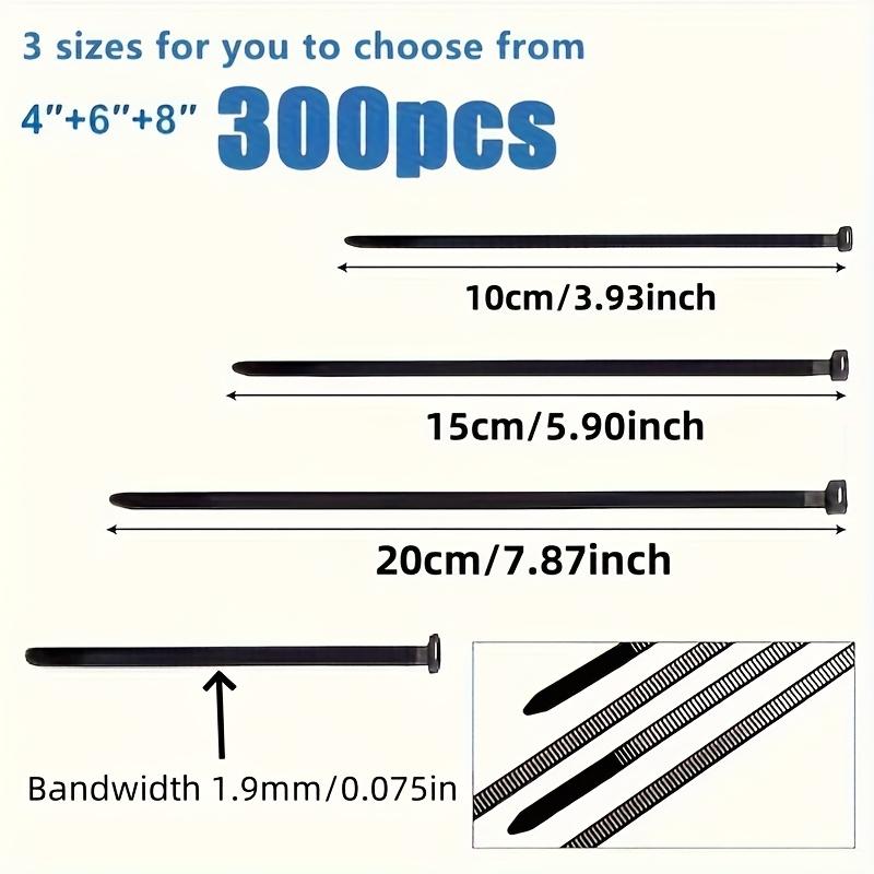 300pcs Heavy-Duty Self-Locking Cable Ties - Adjustable Waterproof Zip Tie, Anti-Sagging & Slide | Wear Resistant | Bend Proof
300pcs Heavy-Duty Self-Locking Cable Ties - Adjustable Waterproof Zip Tie, Anti-Sagging & Slide | Wear Resistant | Bend Proof