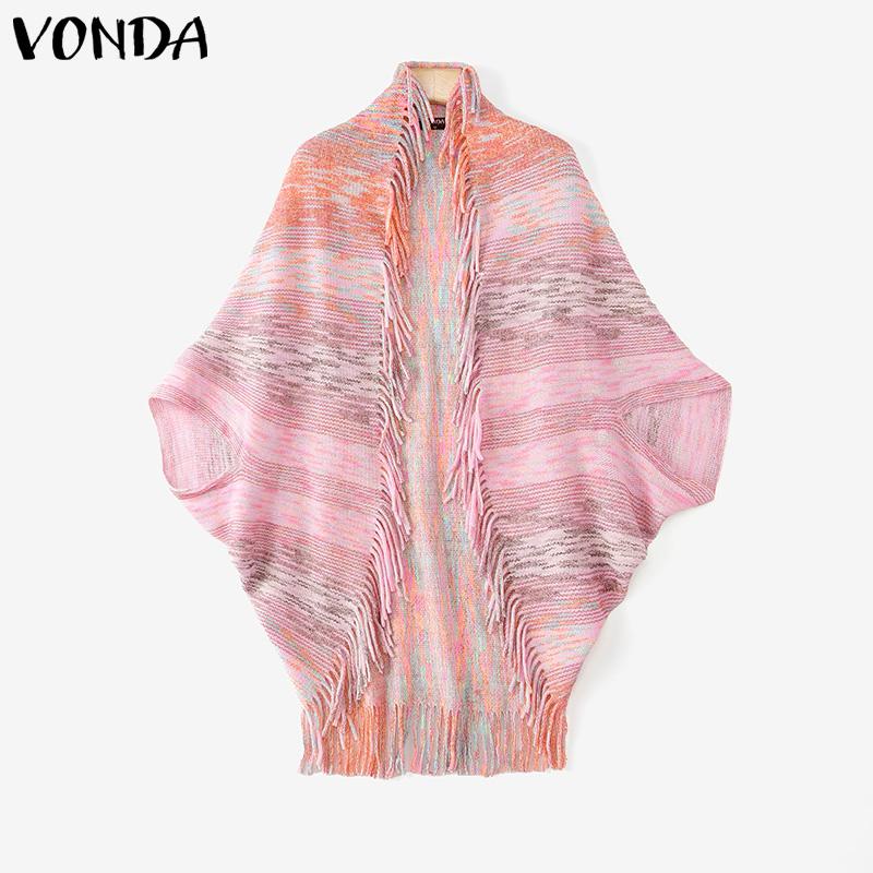ZANZEA Women Batwing Long Sleeve Striped Open Front Tassel Hem Casual Knitted Sweaters Cardigans One Size розовый
ZANZEA Women Batwing Long Sleeve Striped Open Front Tassel Hem Casual Knitted Sweaters Cardigans One Size розовый