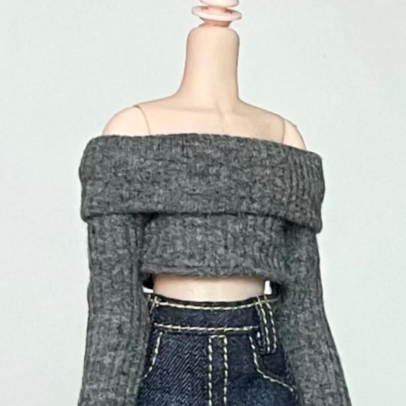New Handmade Blythe Doll Clothes Off Shoulder Sweater Knit Tops and Split Denim Long Skirt Mini Dress for Blyth OB24 1/6 Dolls only 1Pcs Clothes
New Handmade Blythe Doll Clothes Off Shoulder Sweater Knit Tops and Split Denim Long Skirt Mini Dress for Blyth OB24 1/6 Dolls only 1Pcs Clothes