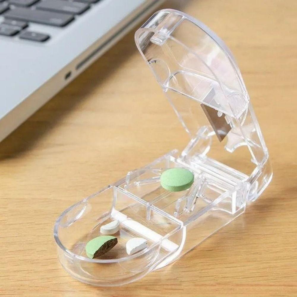 Portable 7-compartment Pill Box Transparent Pill Cutter Box Durable Pill Splitters Cutter Travel
Portable 7-compartment Pill Box Transparent Pill Cutter Box Durable Pill Splitters Cutter Travel