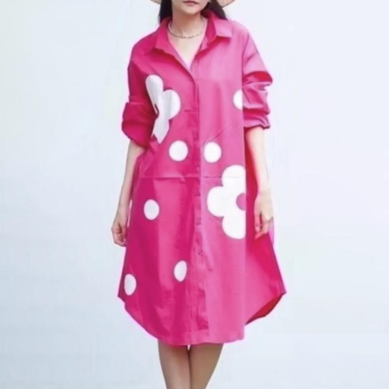 ZANZEA Women Casual Turn Down Collar Long Sleeve Floral Print Loose Shirt Dress 5XL темно-рожевого кольору
ZANZEA Women Casual Turn Down Collar Long Sleeve Floral Print Loose Shirt Dress 5XL темно-рожевого кольору