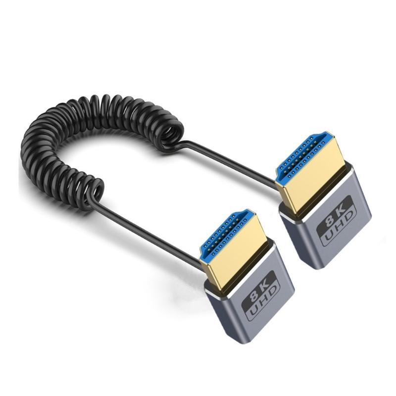 Spring 8k60hz 2.1 Cable 48Gbps Fast Transmission for Gaming and Home Theater Coiled Extension Cord 70CM
Spring 8k60hz 2.1 Cable 48Gbps Fast Transmission for Gaming and Home Theater Coiled Extension Cord 70CM