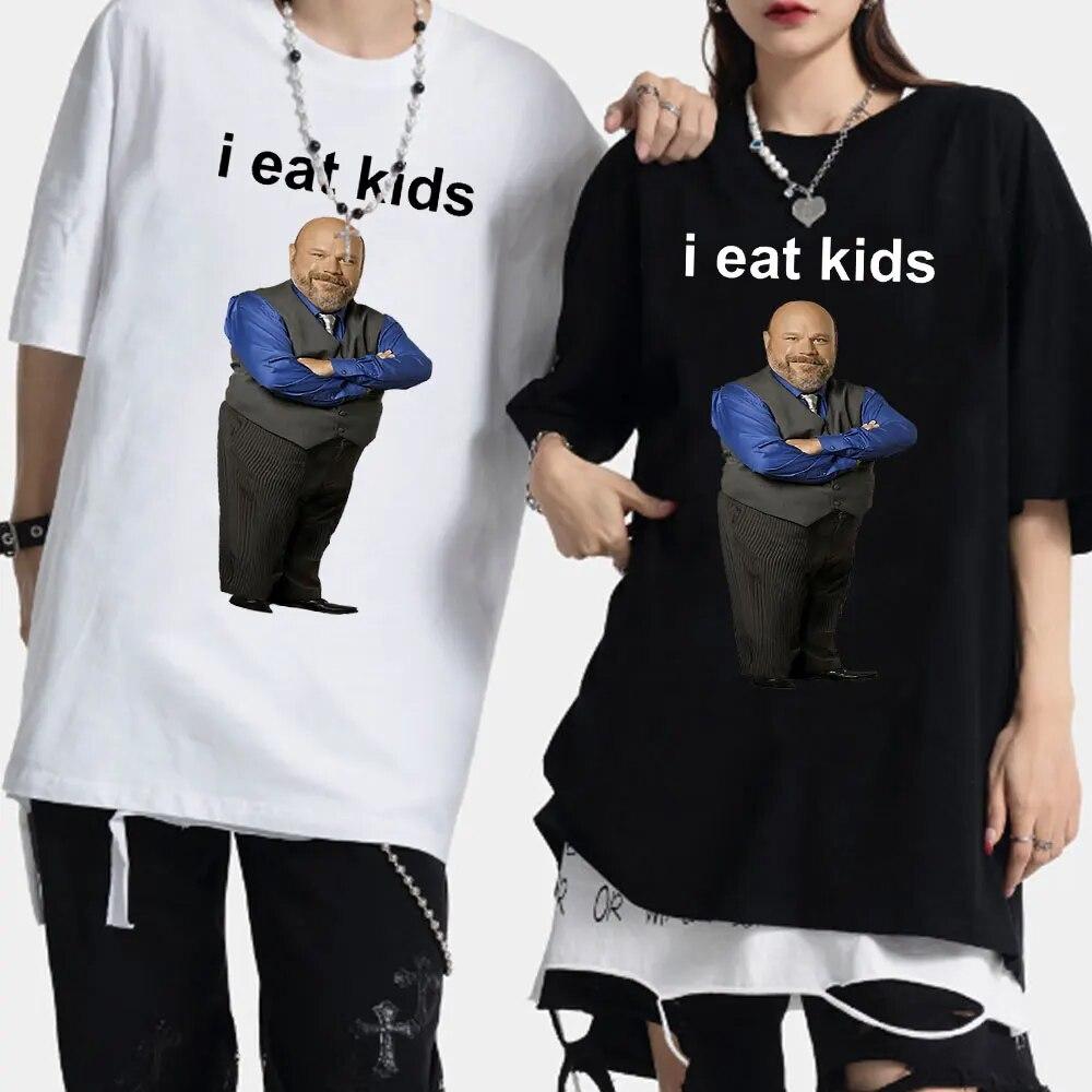 Футболка Bertram Eats Kids I Eat Kids, футболка унисекс, женские футболки из чистого хлопка с короткими рукавами, повседневные свободные топы, уличная одежда в стиле Харадзюку
Футболка Bertram Eats Kids I Eat Kids, футболка унисекс, женские футболки из чистого хлопка с короткими рукавами, повседневные свободные топы, уличная одежда в стиле Харадзюку