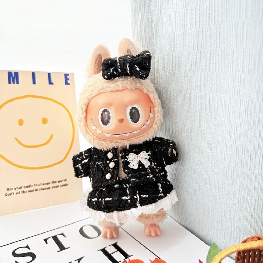 Little Bear Labubu Doll s Cloth Set Jean Overalls 17cm Plush Dolls Clothes Kids Girls Toys чорний
Little Bear Labubu Doll s Cloth Set Jean Overalls 17cm Plush Dolls Clothes Kids Girls Toys чорний