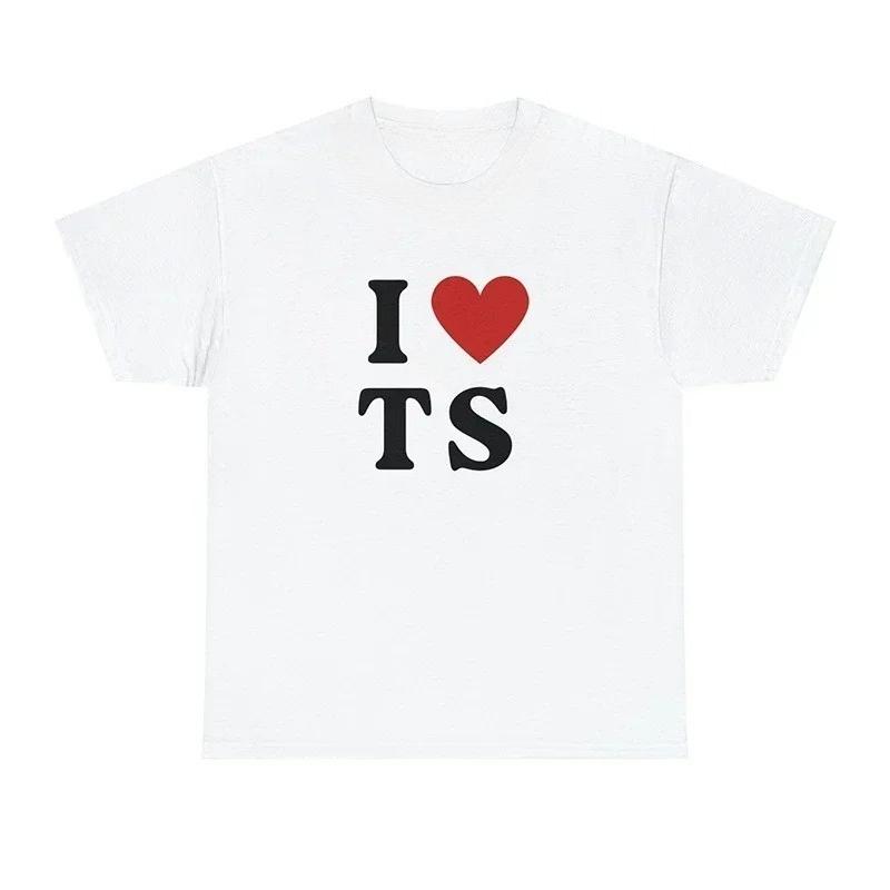 Y2k Aesthetic Summer Tshirt Vintage Women Tshirts Kawaii I Love TS Aesthetic Clothes Fashion Harajuku Funny Text Print Tops S
Y2k Aesthetic Summer Tshirt Vintage Women Tshirts Kawaii I Love TS Aesthetic Clothes Fashion Harajuku Funny Text Print Tops S