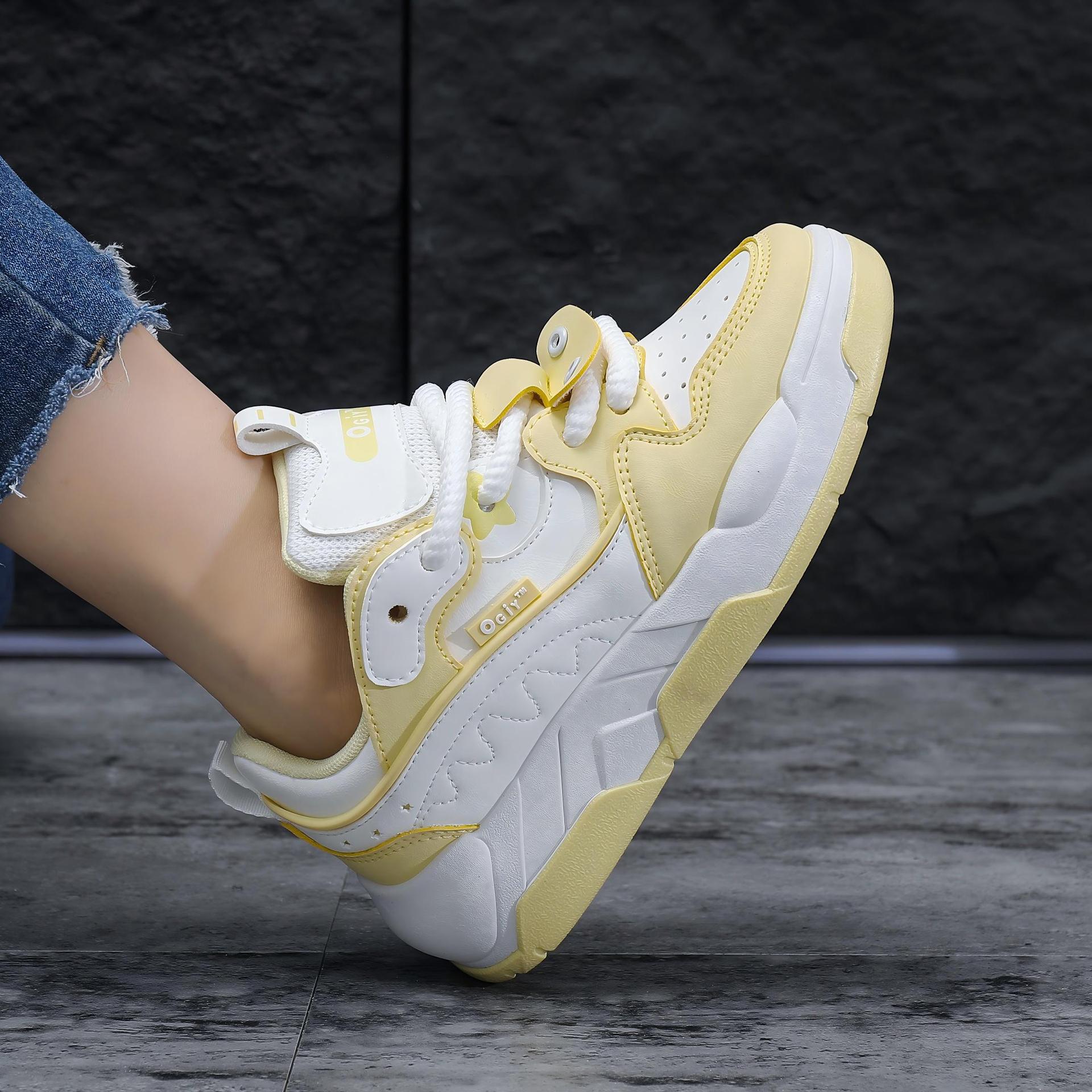 Women s shoes spring and summer new bread shoes low-top versatile little white shoes thick sole heightening comfortable board shoes trendy dad shoes 41 жовтий
Women s shoes spring and summer new bread shoes low-top versatile little white shoes thick sole heightening comfortable board shoes trendy dad shoes 41 жовтий