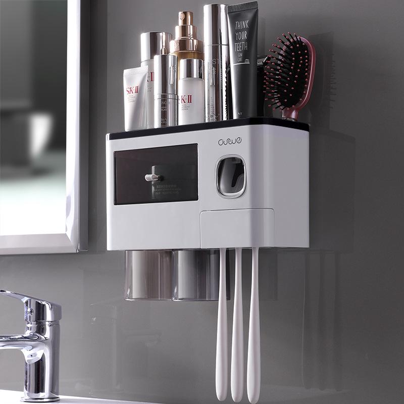 Wall-Mounted Toothbrush & Mouthwash Holder Set with Cup - Punch-Free Storage Solution for Bathroom
Wall-Mounted Toothbrush & Mouthwash Holder Set with Cup - Punch-Free Storage Solution for Bathroom